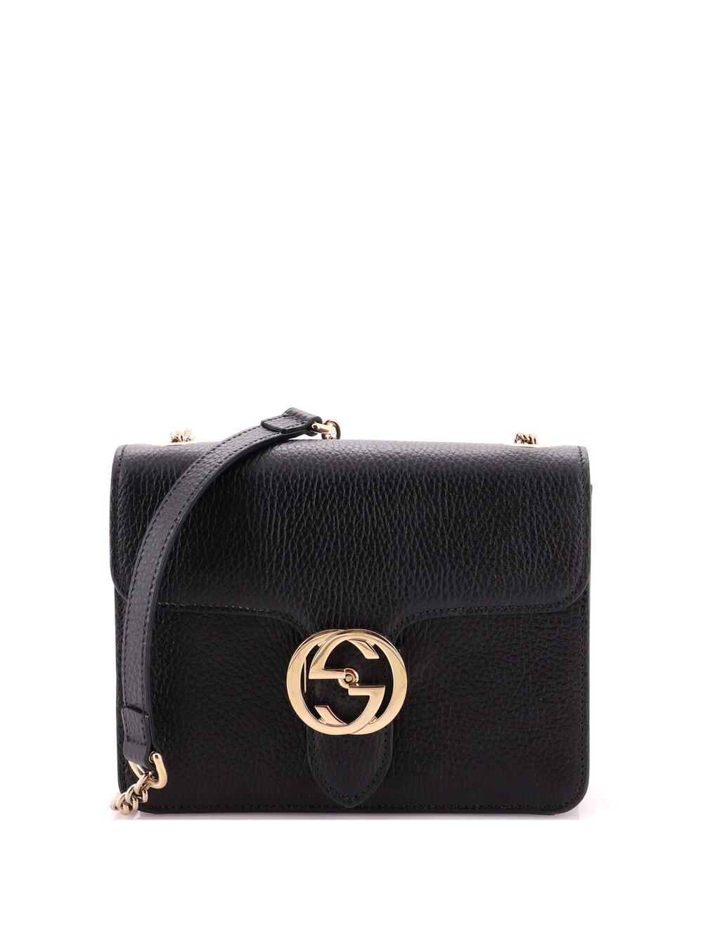 Gucci Interlocking Shoulder Bag Leather #333686G10B